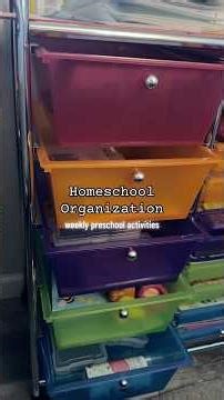 Homeschool Organization Storage Ideas Weekly Activity Bins #homeschoolorganization #homeschoolmom