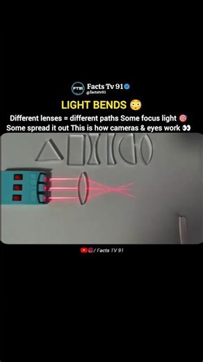How Lenses Bend Light 🔴 (Mind-Blowing Physics Demo)