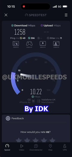 O2 5G Speeds Braidholm Road Giffnock #ukmobilespeeds #speedtest #o2