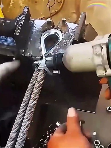 Installation process of steel wire rope in the workshop