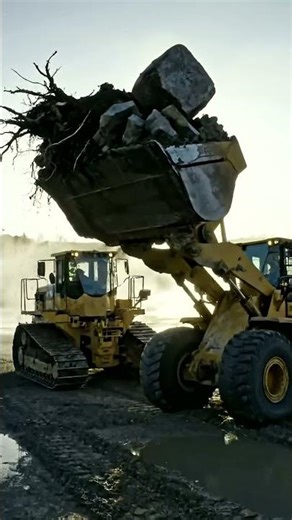 Raw Power! Heavy Equipment Moves Mountains of Rock & Dirt 🚜