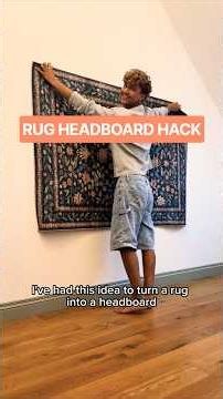 "I turned a £52 rug into a headboard!" 🤯