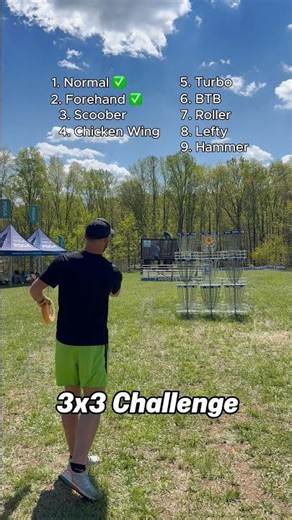 How long would it take you to beat this challenge? #discgolf