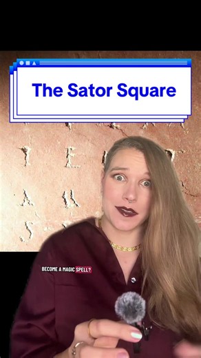 The Sator Square #ancientrome #archaeology #ancienthistory #history #LearnHistoryonTikTok