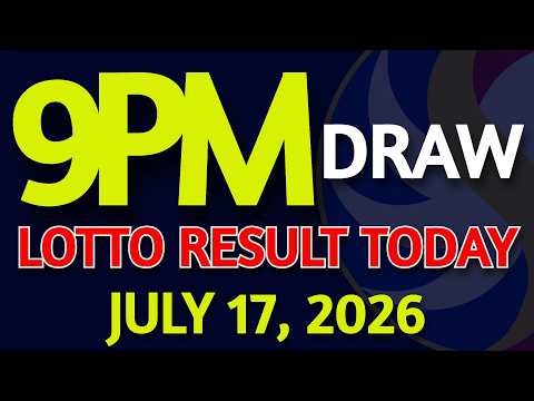 Lotto Result Today 9pm draw July 17, 2026 Friday PCSO