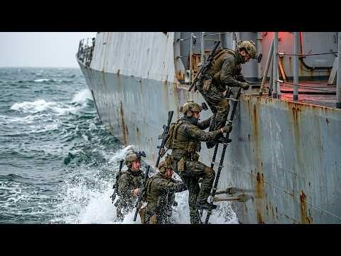 24 Hours With a Navy Seals in Rough Sea