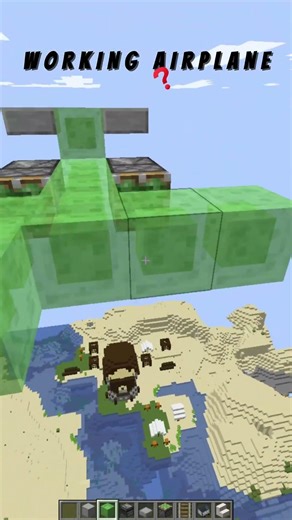 Working Plane In Minecraft❓ #minecraft #tutorial #gaming #marlowww