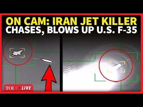 LIVE: Shocking Footage Shows US F-35 Trying To Flee Iran Missile, Before Being Hit | US-Iran War