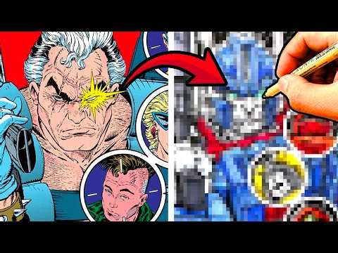 MARVEL ARTIST redraws FAMOUS COMIC COVERS with TRANSFORMERS? NEW MUTANTS #87
