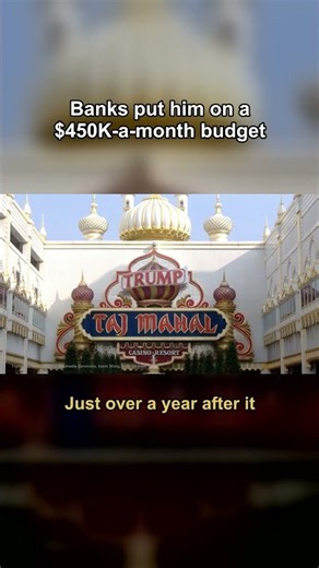 Banks put him on a $450K-a-month budget #Trump #shorts