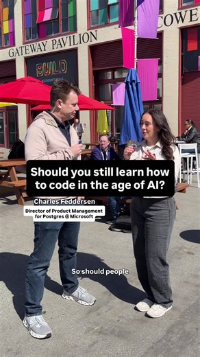 I interviewed Charles Feddersen from Microsoft, someone who has been building databases since the Microsoft Access era. According to him, it’s important to know how to code in order to code with… | Jess Ramos⚡️ | 14 comments