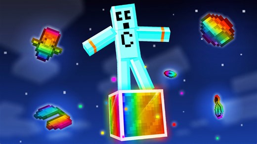 Surviving in a world with only one powerful Minecraft block