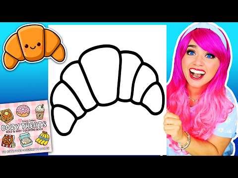 Coloring My Cozy Treats Coloring Book | Croissant Coloring Page 🥐 | Ohuhu Art Markers