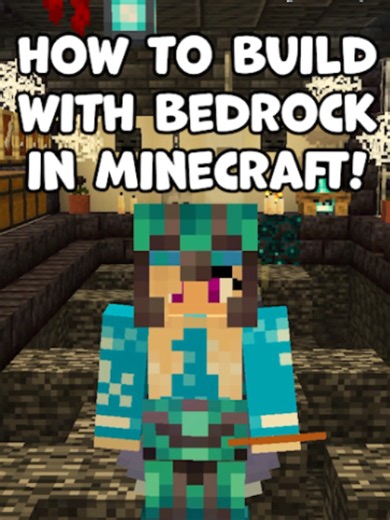 How to Build with Bedrock in Minecraft... #minecraft #minecrafter #taneesha #minecraftbuilding #minecraftbuild