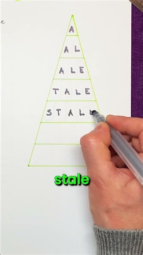 Word Pyramid Staple #vocabulary #words #wordpyramid #englishvocabmastery #ingles