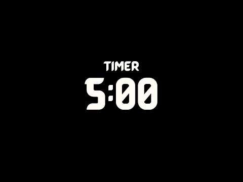 5 Minute Timer ⏳ | Countdown with Alarm | Perfect for Focus, Workouts & Breaks