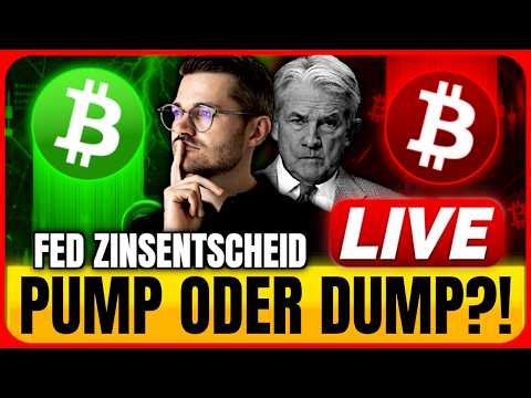 🔥Krypto: ACHTUNG! FED Zinsentscheid! Das passiert JETZT! Bitcoin und Altcoin Live-Trading🔥