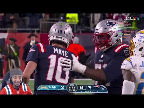 FlightReacts To Chargers vs Patriots Game Highlights | 2025 NFL Season Wild Card Round!