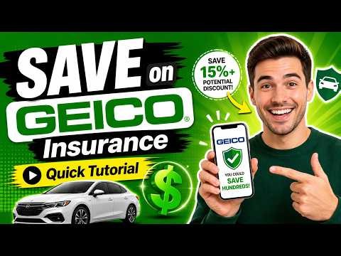 How to Save on Car Insurance with Geico - Quick Tutorial