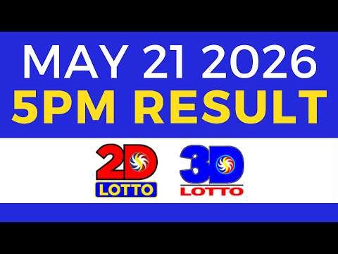 Lotto Result Today 5PM May 21 2026 | Swertres EZ2 PCSO