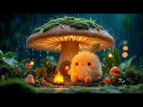 [Celtic Music] Puffi's Campfire on a Rainy Night 🌧️ | Gentle Celtic Fantasy Music for Study & Relax