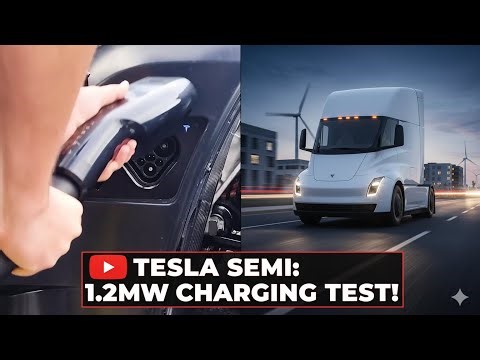 Insane 1.2 MW Peak! Tesla Semi Megacharger Real-World Test