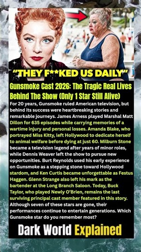 Gunsmoke Cast 2026 The Tragic Real Lives Behind The Show Only 1 Star Still Alive #shorts