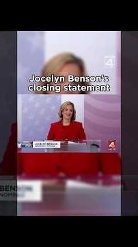 Jocelyn Benson's closing statement