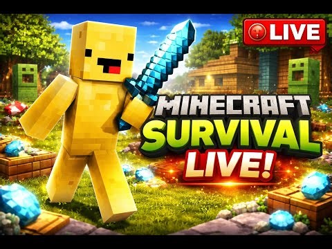 MINECRAFT SURVIVAL LIVE #4 | ROAD TO 120K