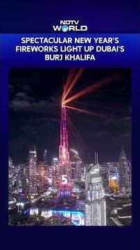 Spectacular New Year’s Fireworks Light Up Dubai's Burj Khalifa