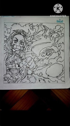 drawing nezuko from demon slayer #demonslayer #art #sketch