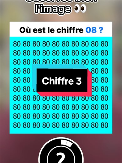 Résolvez l'énigme du chiffre 08 !