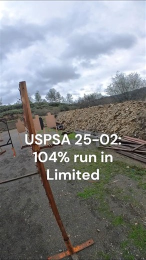 104% GM Run on USPSA 25-02 #uspsa #competition #shorts