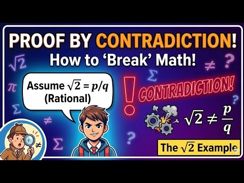 The Math Trick That Breaks Logic: Proof by Contradiction Explained!