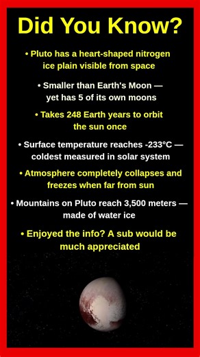 Shocking Facts About Pluto That Will Blow Your Mind ❄️😱