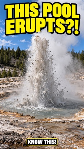 Why Can a Hot Pool Suddenly Erupt? #shorts