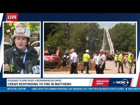 'It could've been worse': Matthews fire chief gives update on massive fire