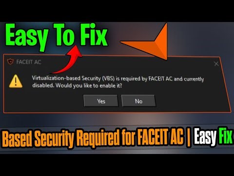 FACEIT AC VBS Required Error Fix | Enable Virtualization-Based Security (2026) ✅ Windows 10/11