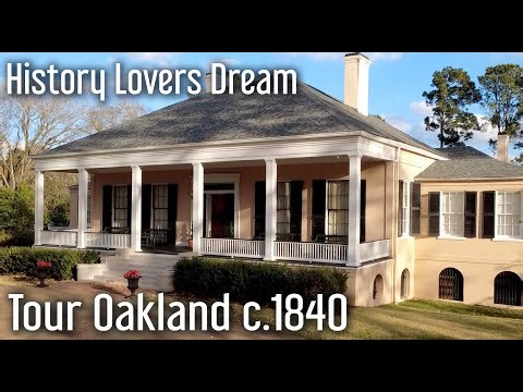 A History Lovers Dream! Tour Oakland C. 1840 Natchez, Mississippi