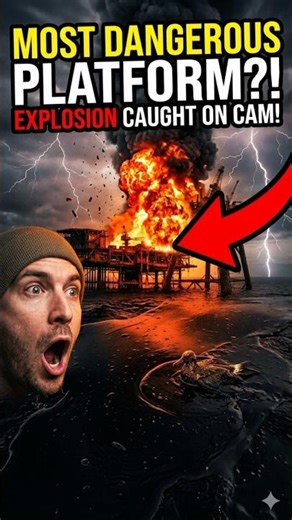 Most Dangerous Oil Platform in the World?! 😳 #shorts