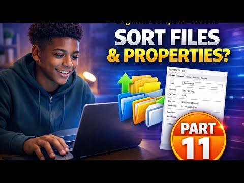 Sorting, File Types & Properties Guide: Beginner Computer lessons Part 11