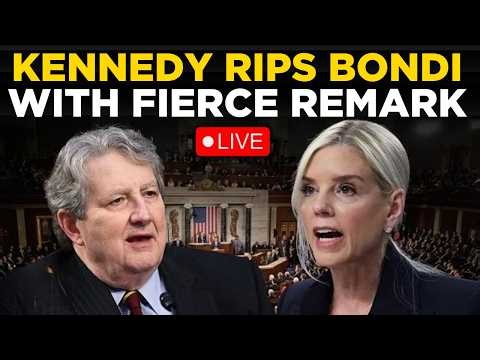 US NEWS LIVE | John Kennedy CLASHES With Pam Bondi Fiery Senate Hearing Over DOJ Spying Allegations