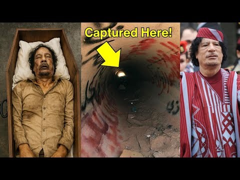 Opening The Coffin Of Colonel Gaddafi - Libya's Dictator