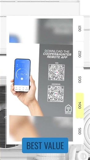 Cooper&Hunter Olivia Series 3-Zone Ductless Mini Split AC & Heat Pump -- 36000 BTU (3.0 Ton), Wal...