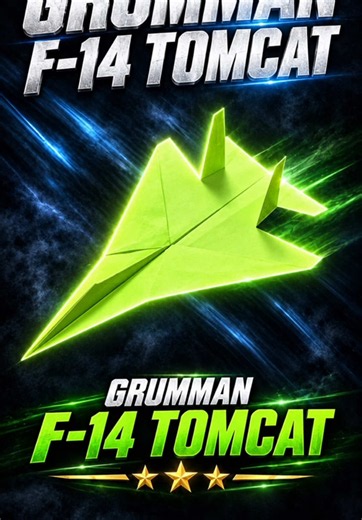 Grumman F-14 Tomcat Origami Paper Airplane — Super Fighter Design
