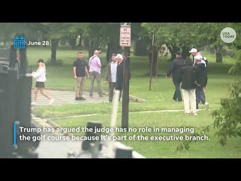 Trump pushes back on judge who temporarily halted golf course overhaul