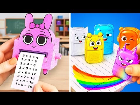 Sprunki Cardboard School Adventures! *Incredibox DIY Playground & Cool DIYs*