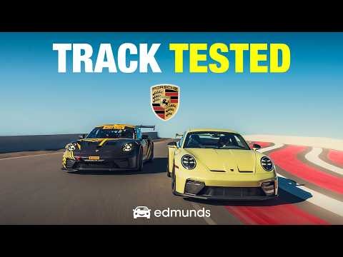 "Racecar" vs. Race Car: Porsche 911 GT3 vs. 911 Cup Car on Track