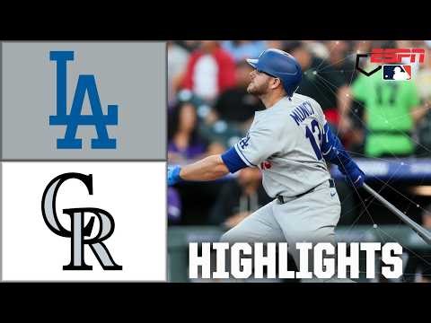 DODGERS HR PARTY 🥳 Los Angeles Dodgers vs. Colorado Rockies | Full Game Highlights | ESPN MLB