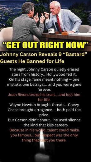 Johnny Carson Reveals 9 “Bastard” Guests He Banned for Life